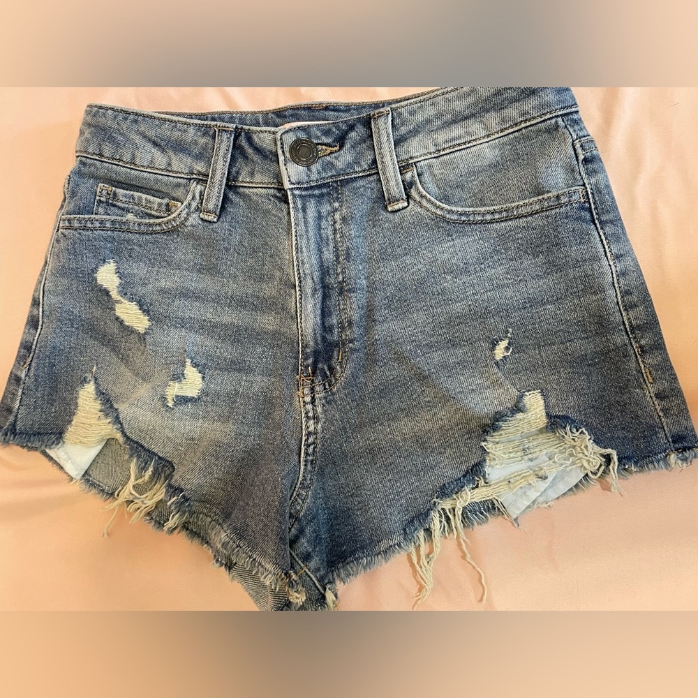 SO Super High Rise cutoff Shorts. Size 5/27W